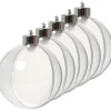 Kerstdecoratie-Merkloos DIY Kerstballen - 5x - transparant - D8 cm - kunststof