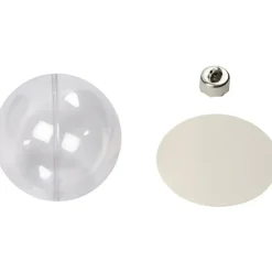 Kerstdecoratie-Merkloos DIY Kerstballen - 5x - transparant - D8 cm - kunststof