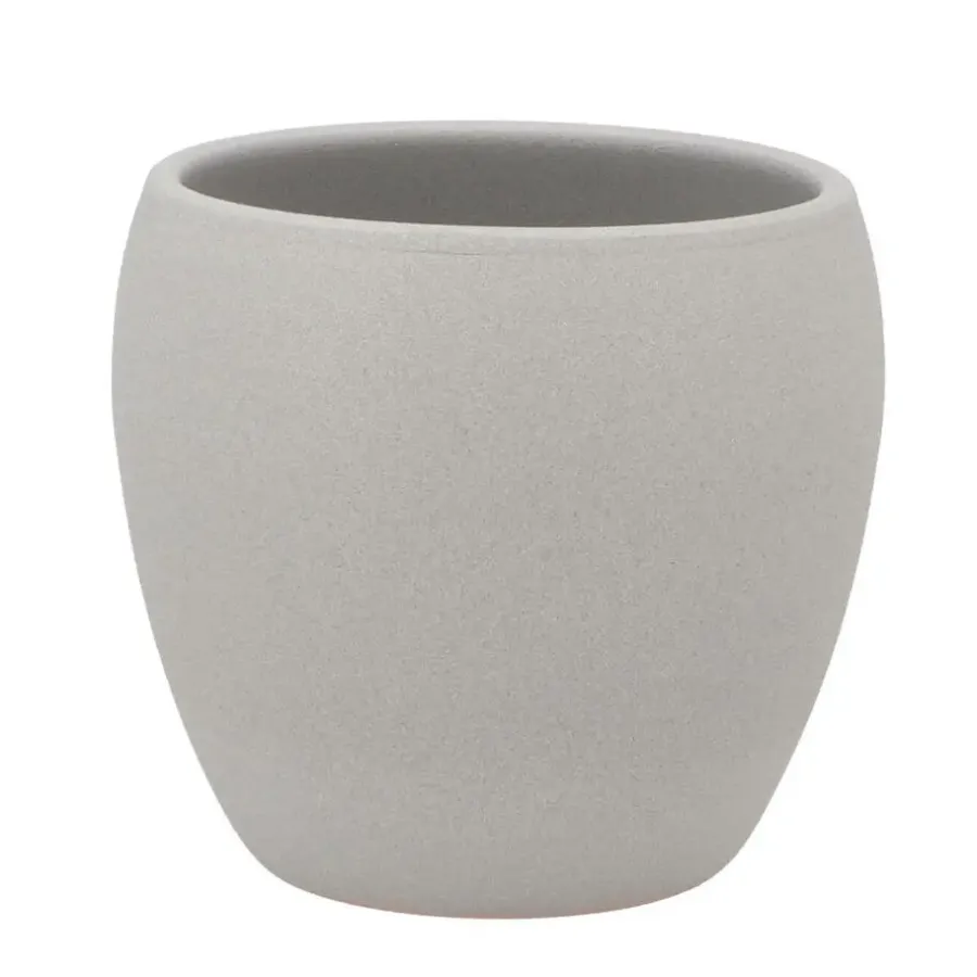 Bloempotten Voor Binnen-DK Design Plantenpot - Vinci - lichtgrijs mat - D13 x H14 cm