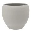 DK Design Plantenpot - Vinci - lichtgrijs mat - D24 x H28 cm