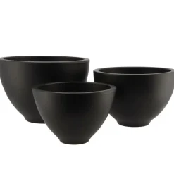 Bloempotten|Bloempotten Voor Binnen-DK Design plantenpot - Vinci - zwart mat - D21 x H31 cm