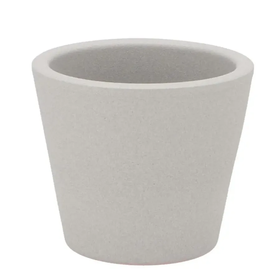 DK Design plantenpot - Vinci - lichtgrijs mat - D10 x H12 cm