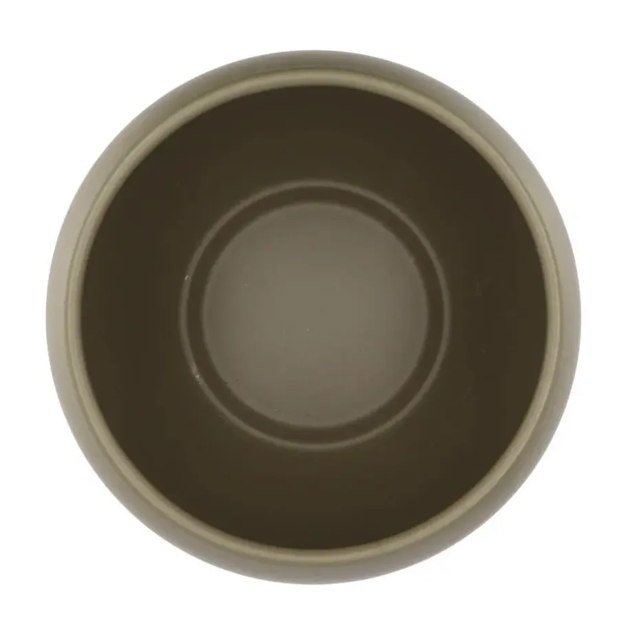 DK Design plantenpot Vinci - olijfgroen mat - D24 x H27 cm