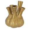 Vazen-DK Design vaas Aglio - tulpenvaas - goud mat - D20 x H25 cm