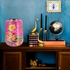 DK Design Vaas Flower Bouquet - fuchsia roze - 33 x 32 x 40 cm