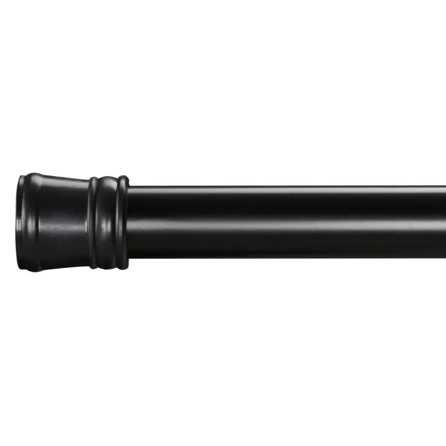 Gordijnroedes-ACAZA Douche Gordijnstang XL, aanpasbaar van 140 tot 260 cm, zelfklemmend, zwart