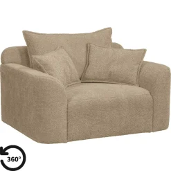 Leen Bakker Draaibare Loveseat Elsa - stof Anthology - taupe