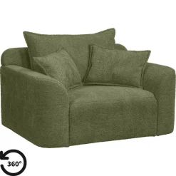 Loveseats-Leen Bakker Draaibare Loveseat Elsa - stof Anthology - groen