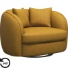 Loveseats-Leen Bakker Draaibare Loveseat Enzio - stof Elephant - okergeel