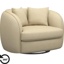 Leen Bakker Draaibare Loveseat Enzio - stof Elephant - beige