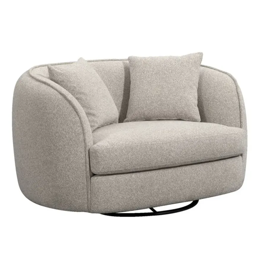 Loveseats-Leen Bakker Draaibare Loveseat Enzio - stof Sirena - greige