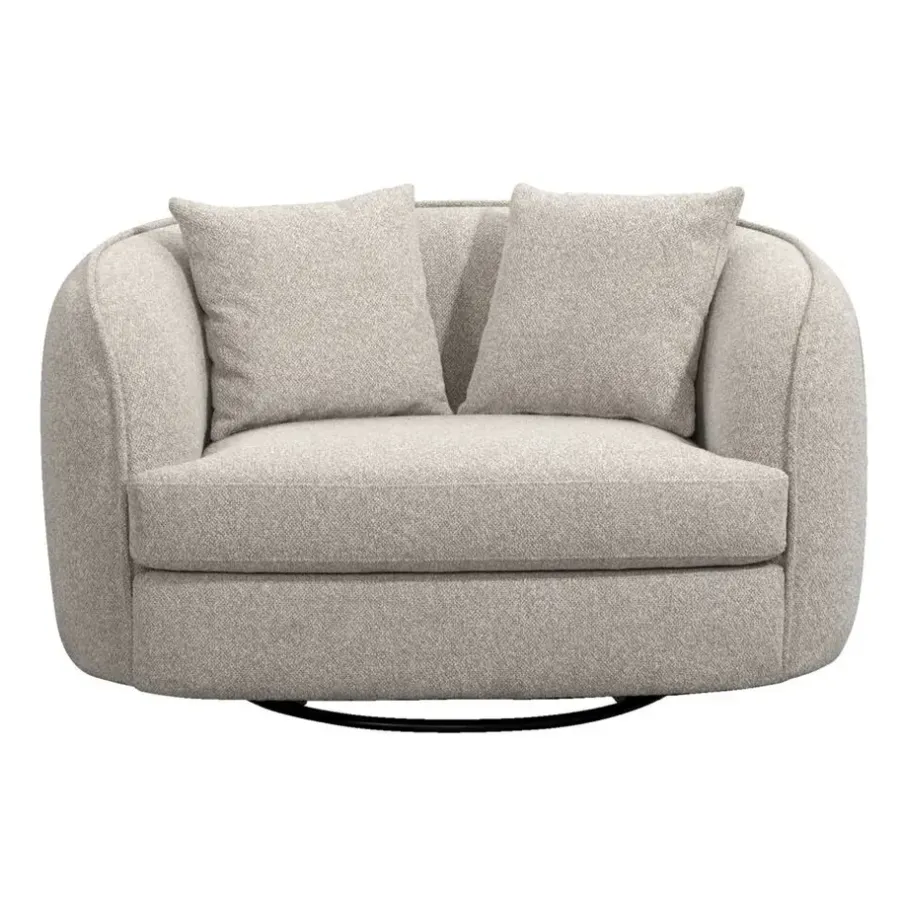 Loveseats-Leen Bakker Draaibare Loveseat Enzio - stof Sirena - greige