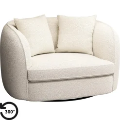 Leen Bakker Draaibare Loveseat Enzio - stof Sirena - crème