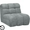Fauteuils-Leen Bakker Draaifauteuil Beau - stof Raven - grijs