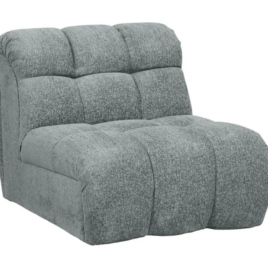 Fauteuils-Leen Bakker Draaifauteuil Beau - stof Raven - grijs