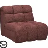 Fauteuils-Leen Bakker Draaifauteuil Beau - stof Raven - wijnrood