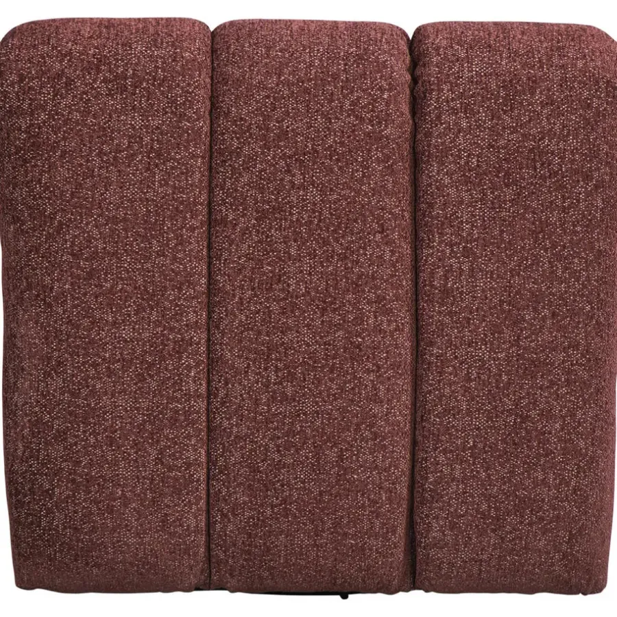 Fauteuils-Leen Bakker Draaifauteuil Beau - stof Raven - wijnrood
