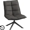 Fauteuils-Leen Bakker Draaifauteuil Clayton - antraciet