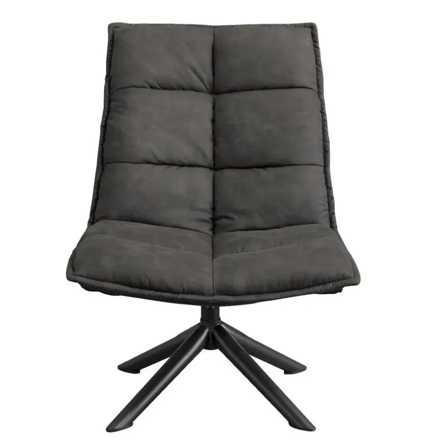Fauteuils-Leen Bakker Draaifauteuil Clayton - antraciet