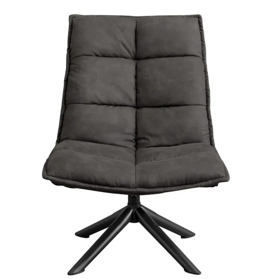 Fauteuils-Leen Bakker Draaifauteuil Clayton - antraciet