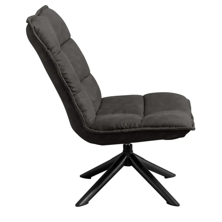 Fauteuils-Leen Bakker Draaifauteuil Clayton - antraciet
