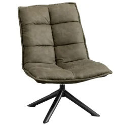 Fauteuils-Leen Bakker Draaifauteuil Clayton - groen