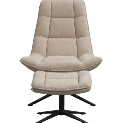 Fauteuils-Leen Bakker Draaifauteuil Emily - zand