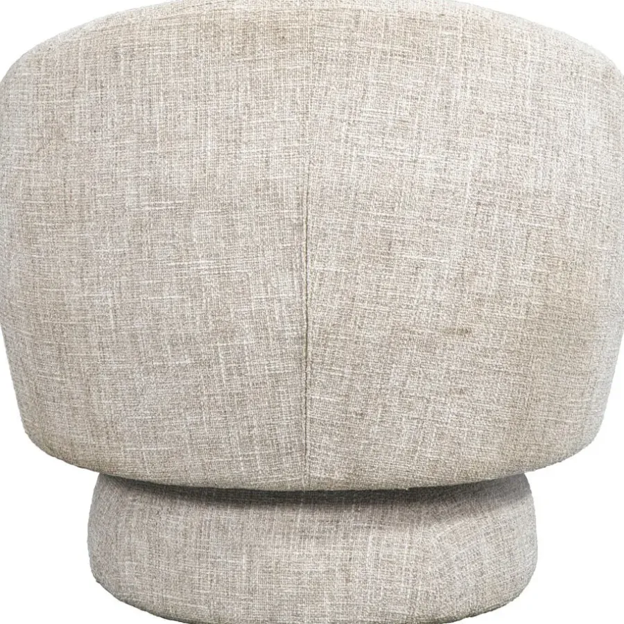 Fauteuils-Leen Bakker Draaifauteuil Lieve - beige