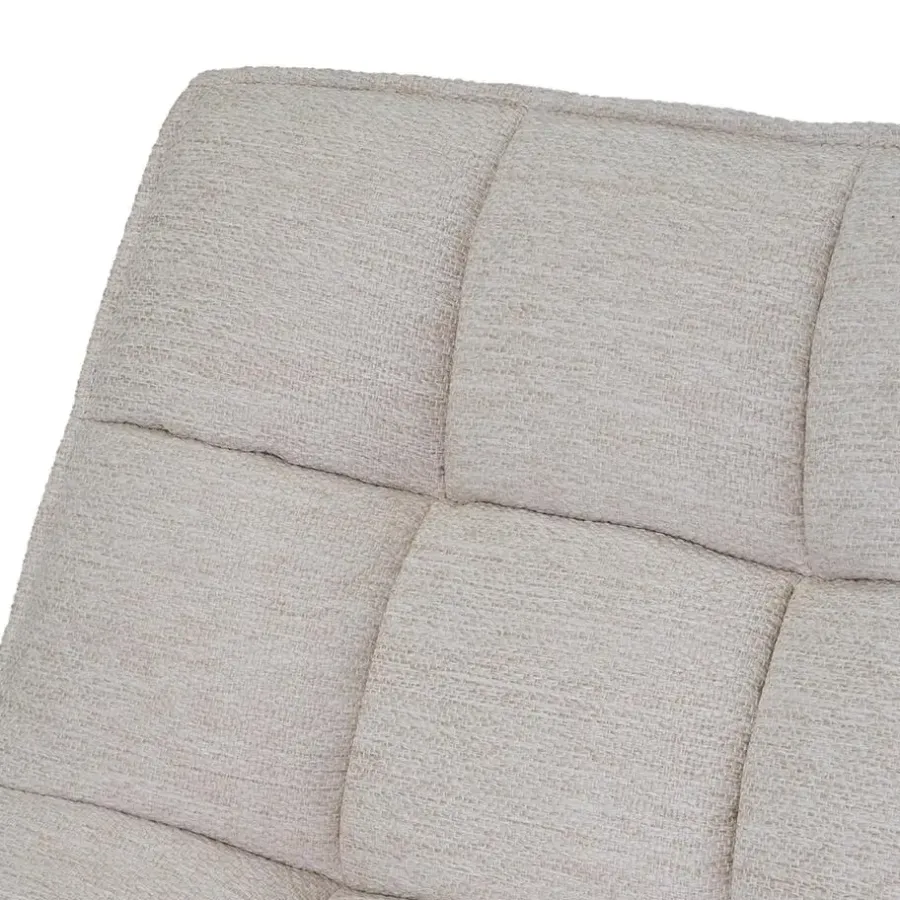 Giga Meubel Draaifauteuil Stof/Textiel - Beige - 86x74x84cm - Mattis