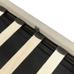 Twijfelaars-Beliani DREUX - Bed met opbergruimte - Beige - 140 x 200 cm - Polyester