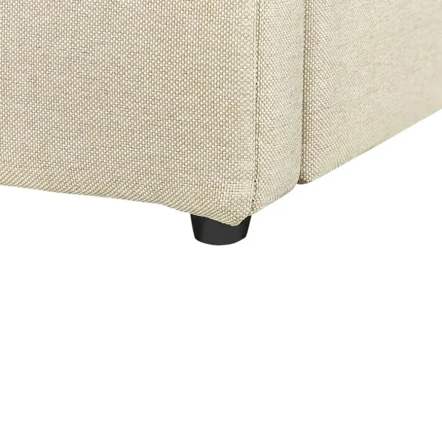 Twijfelaars-Beliani DREUX - Bed met opbergruimte - Beige - 140 x 200 cm - Polyester