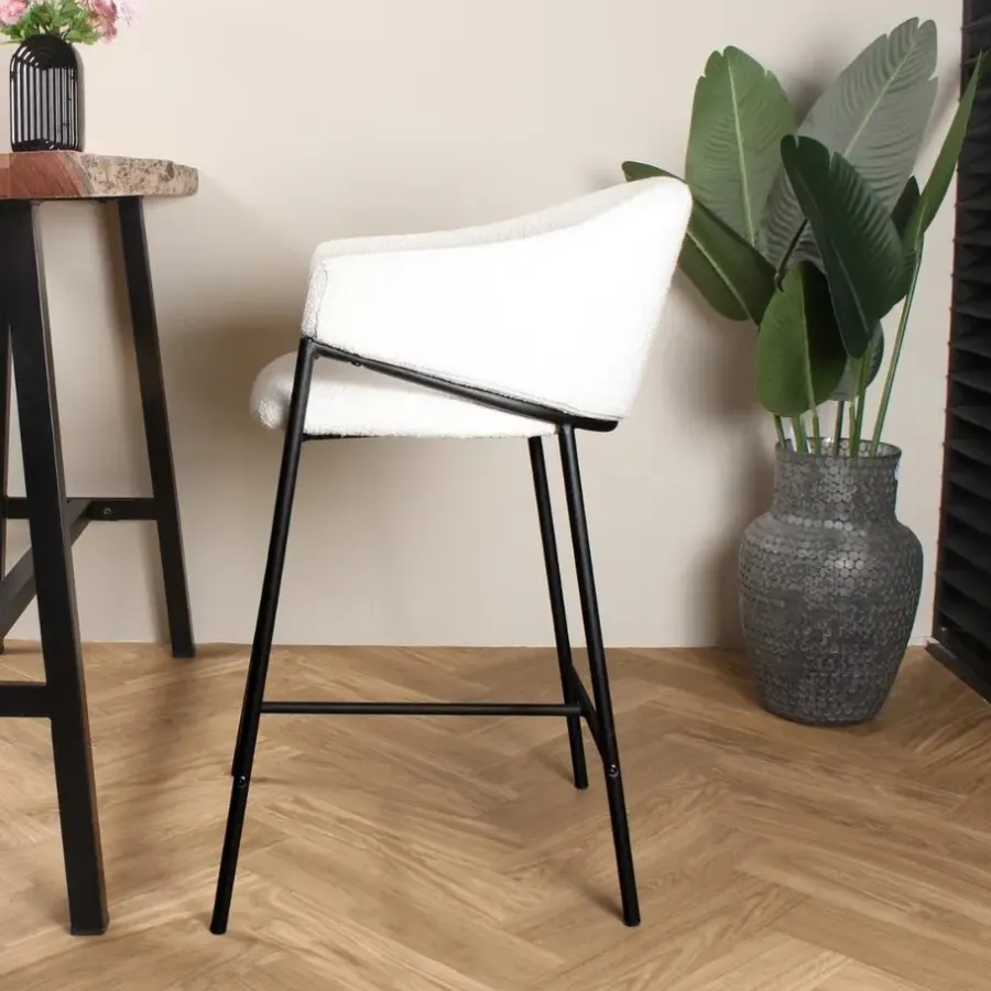 DS4U - Elza barkruk boucle ivoor 65 cm