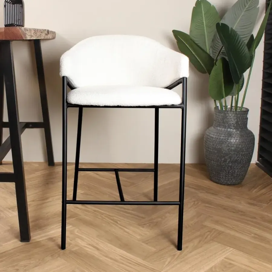 DS4U - Elza barkruk boucle ivoor 65 cm
