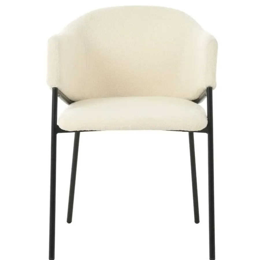 DS4U - Elza eetkamerstoel boucle wit