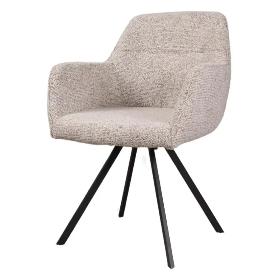 Eetkamerstoelen-DS4U - Mats draaistoel - taupe