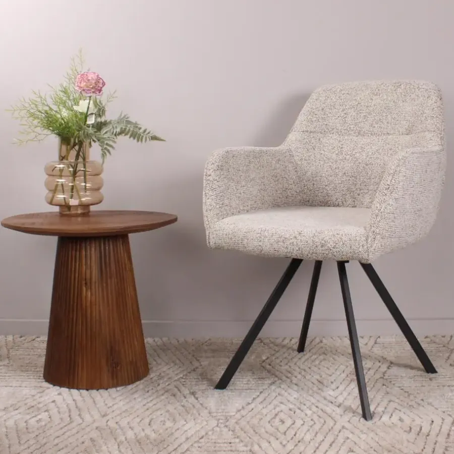 Eetkamerstoelen-DS4U - Mats draaistoel - taupe