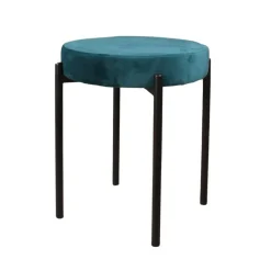 Krukjes-DS4U - Mika velvet kruk petrol