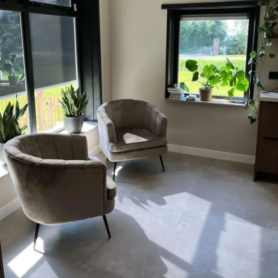 Fauteuils-DS4U - Norah fauteuil velvet champagne/taupe
