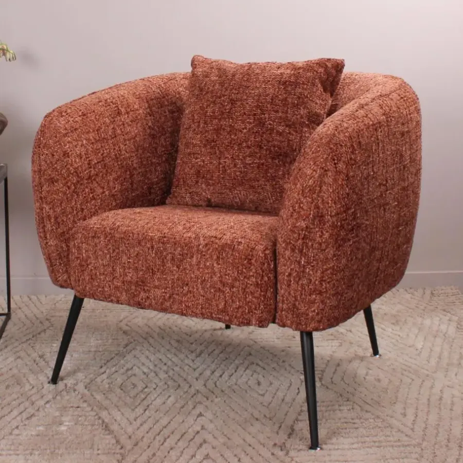 Fauteuils-DS4U - Olan fauteuil - kastanje