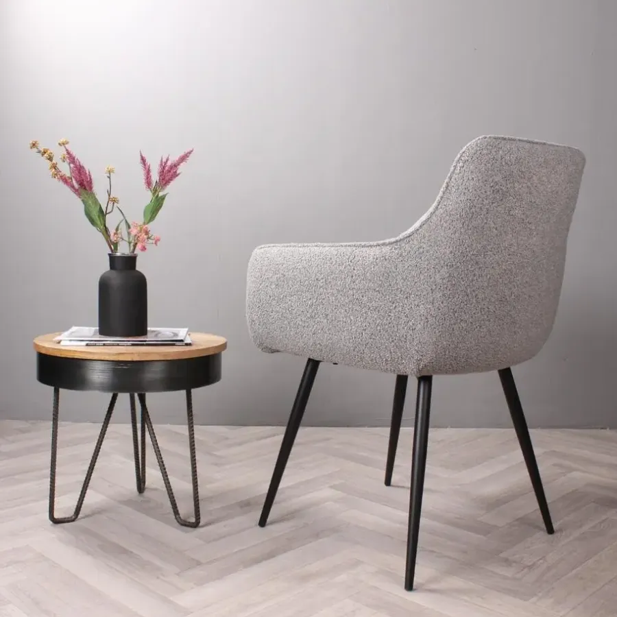 DS4U - Ravi 3.0 eetkamerstoel boucle - grijs