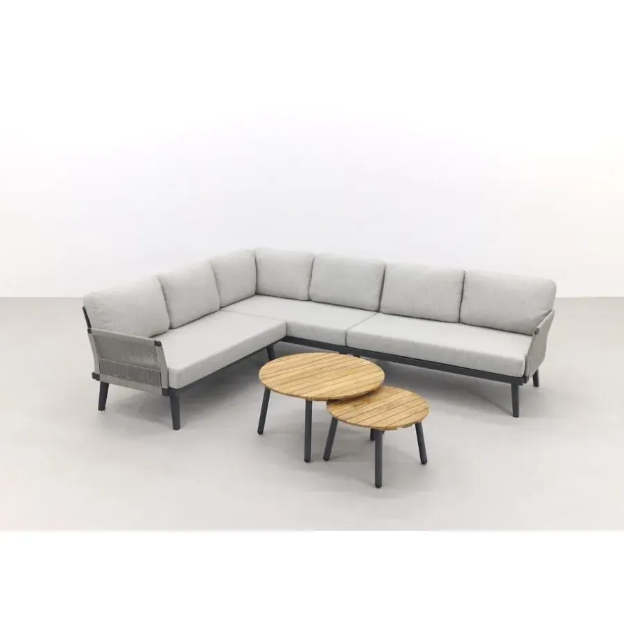 Van der Garde Tuinmeubelen - Premium Durban/mindo loungeset - hoekbank - 3-delig