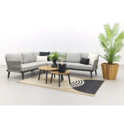 Van der Garde Tuinmeubelen - Premium Durban/mindo loungeset - hoekbank - 3-delig