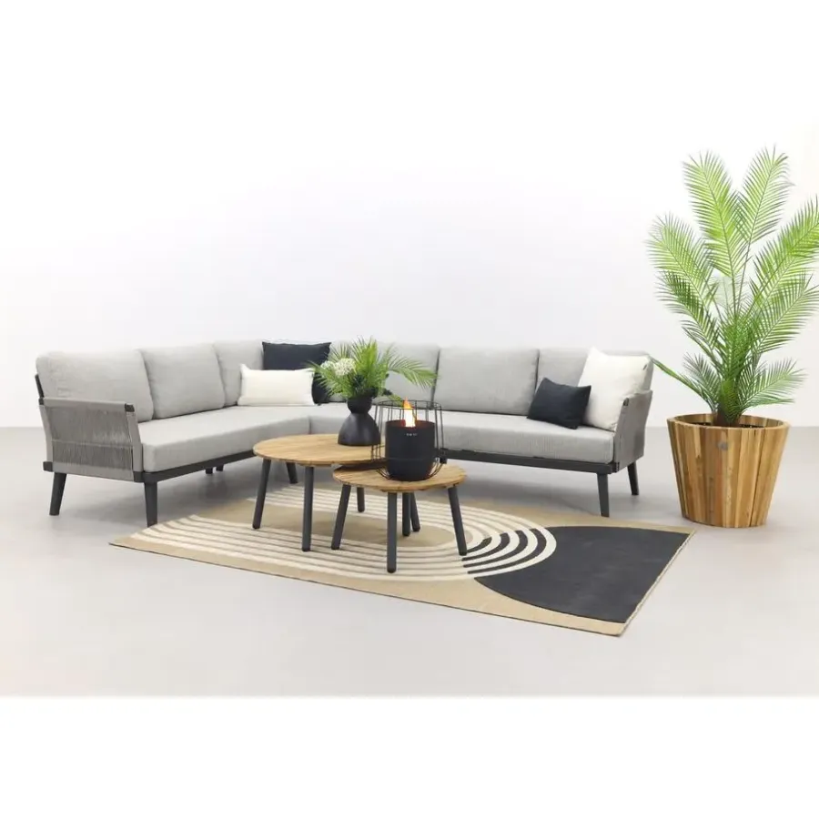 Van der Garde Tuinmeubelen - Premium Durban/mindo loungeset - hoekbank - 3-delig