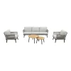 Loungesets-Van der Garde Tuinmeubelen - Premium Durban/Mindo stoel-bank loungeset - 5-delig