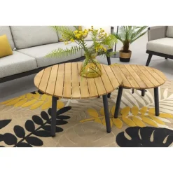 Loungesets-Van der Garde Tuinmeubelen - Premium Durban/Mindo stoel-bank loungeset - 5-delig