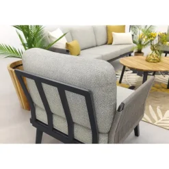 Loungesets-Van der Garde Tuinmeubelen - Premium Durban/Mindo stoel-bank loungeset - 5-delig