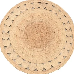 Vloerkleden Kinderkamer|Jute Vloerkleden-Dutch Lifestyle - Jute - Vloerkleed - 150x150 cm - Beige