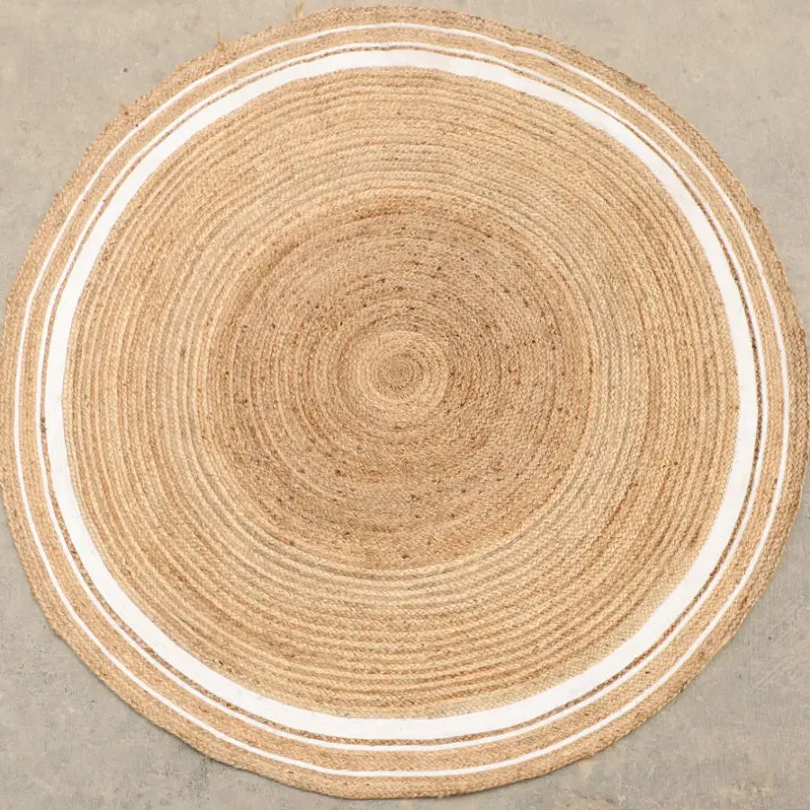 Vloerkleden Kinderkamer|Jute Vloerkleden-Dutch Lifestyle - Jute - Vloerkleed - 150x150 cm - Beige