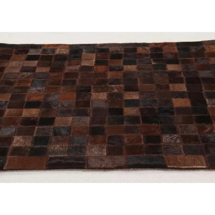 Vloerkleden Kinderkamer-Dutch Lifestyle - Leder - Vloerkleed - 160x230cm - Bruin