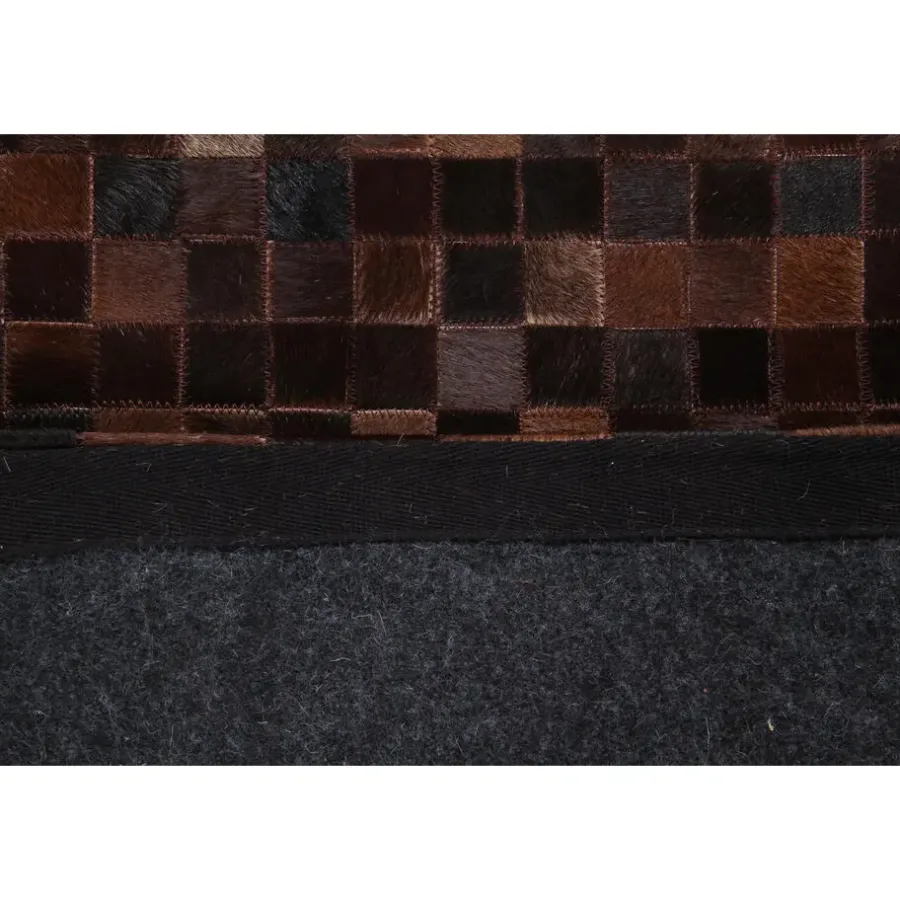 Vloerkleden Kinderkamer-Dutch Lifestyle - Leder - Vloerkleed - 160x230cm - Bruin